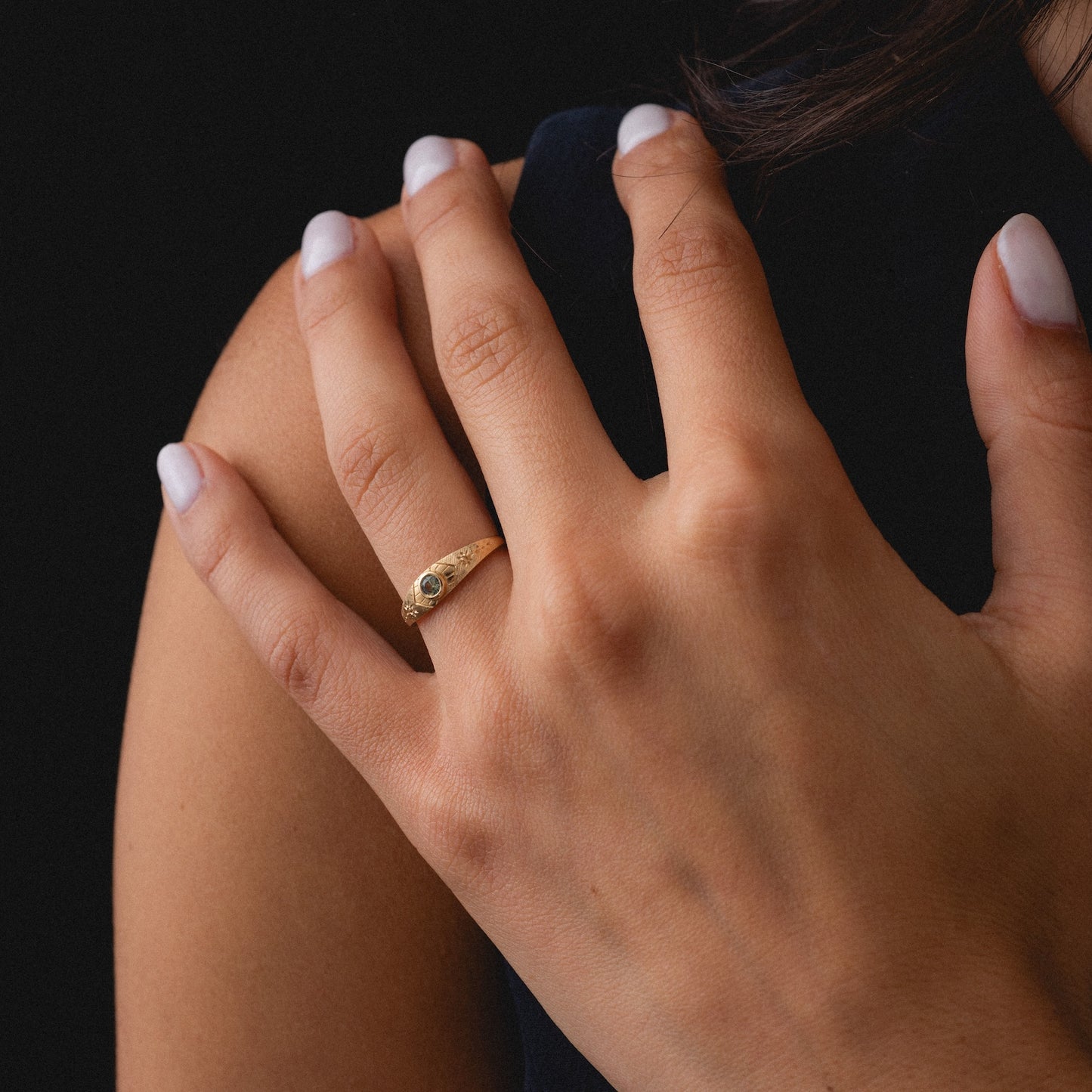 Crest Sapphire Ring
