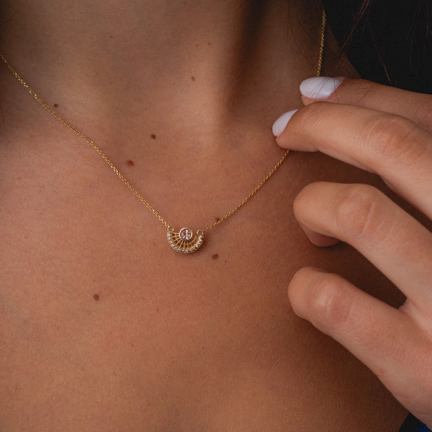 Tantallon Champagne Diamond Necklace