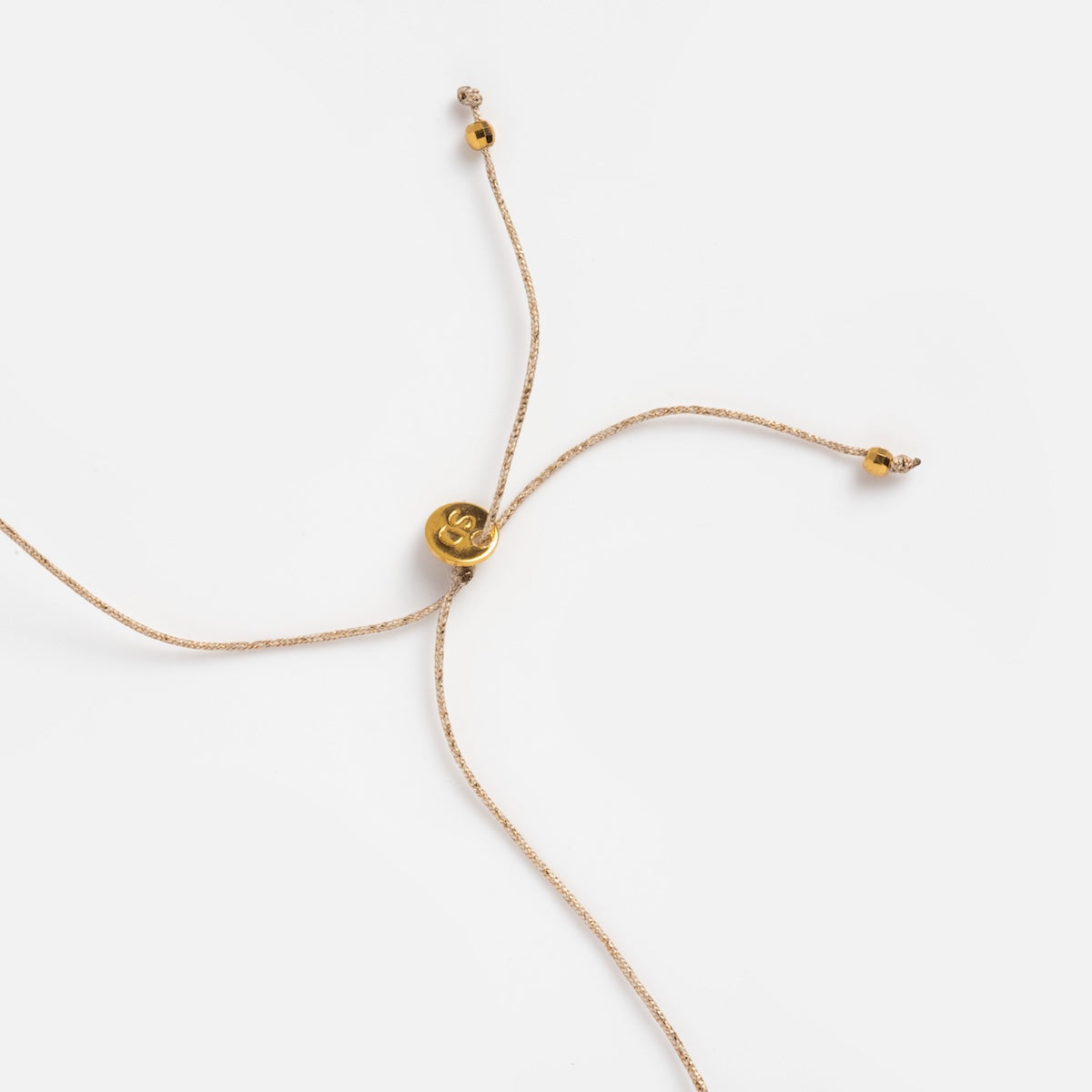Close up of necklace closure