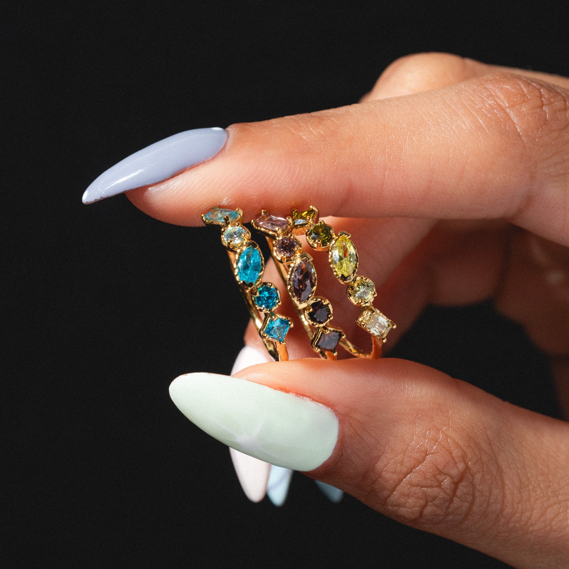 Ombre Gold Birthstone Ring Local Eclectic – local eclectic