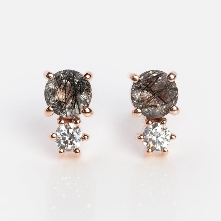 Gemstone Doublet Stud Earrings