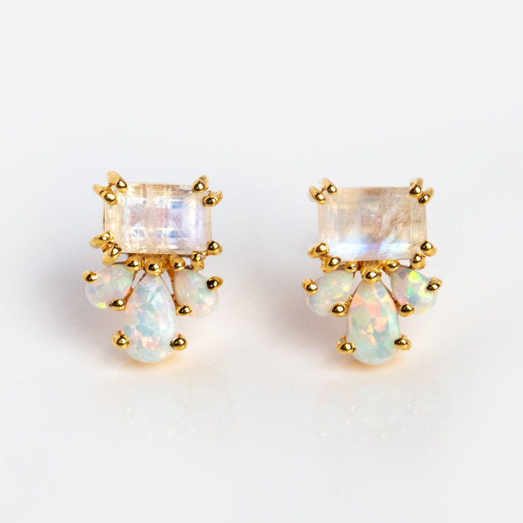 Gemstone Empress Stud Earrings
