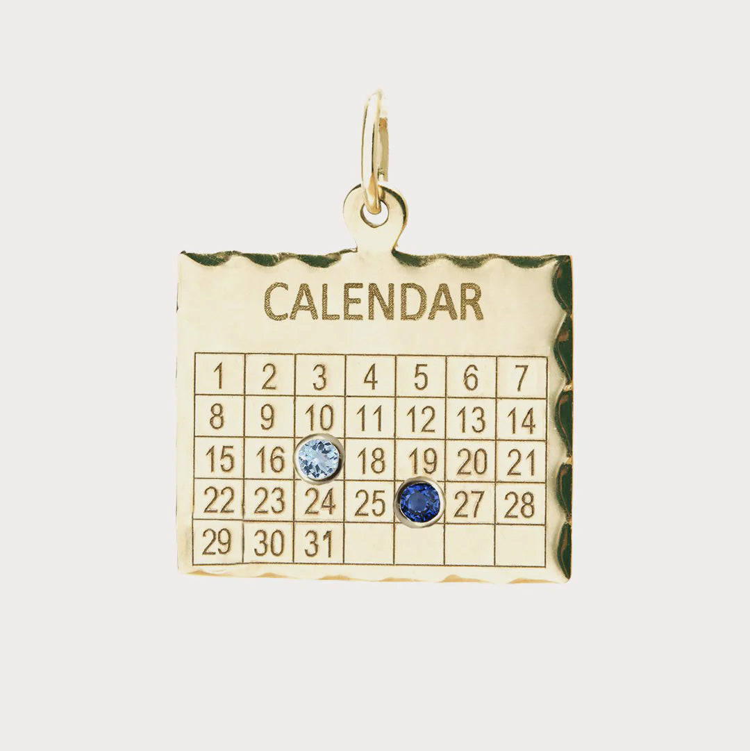 1960s Calendar Personalized Charm