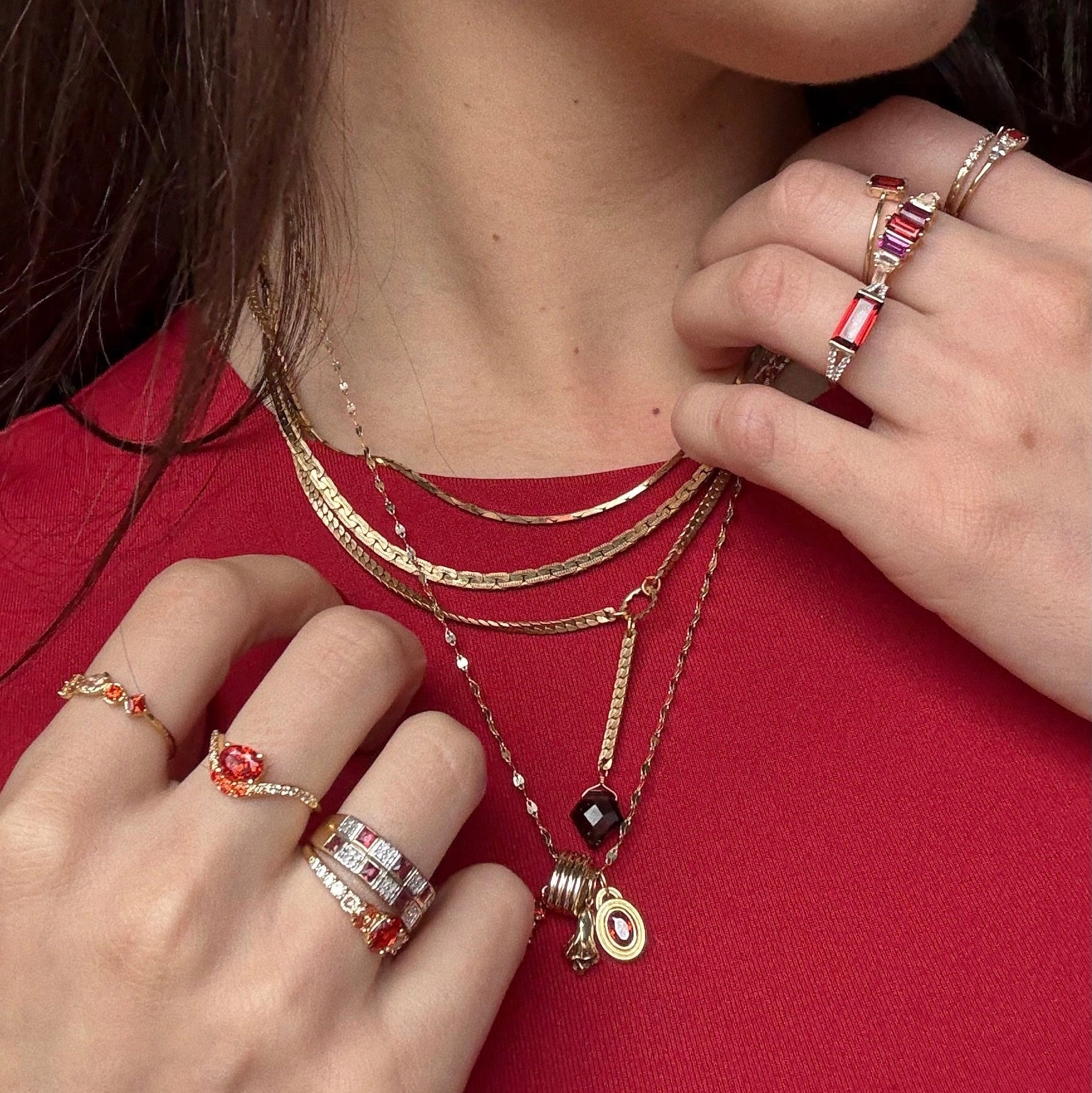 Palmer Garnet Necklace | Local Eclectic – local eclectic