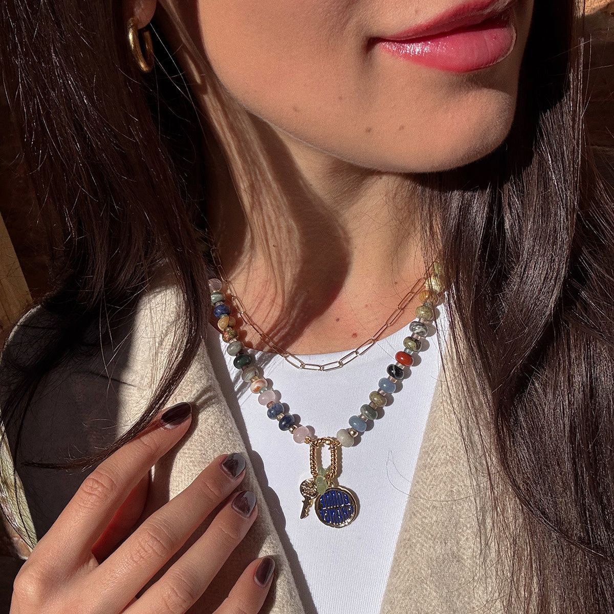 Gemstone Spacer Charms by Mod and Jo