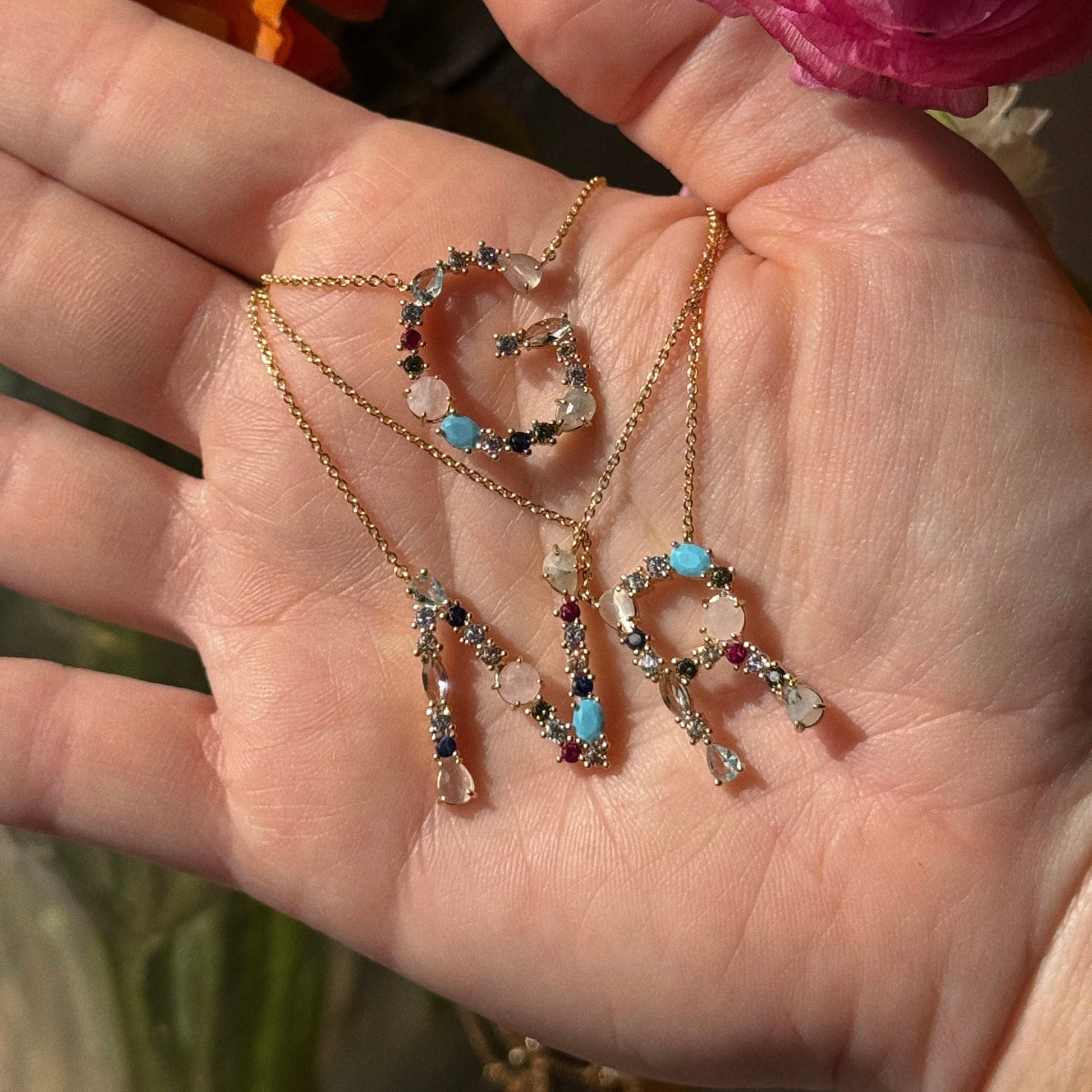 Colorful Monogram Pendant Local Eclectic – local eclectic