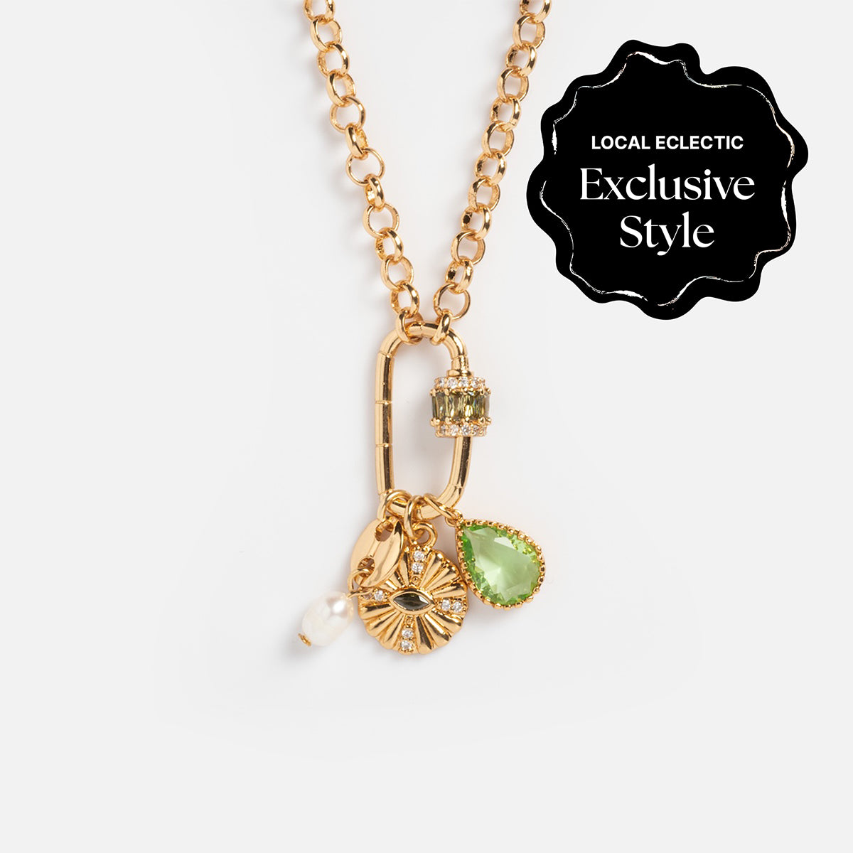 Queen Crystal Birthstone Charm Necklace