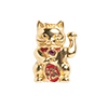 Solid Gold Lucky Charm-Maneki-Neko Lucky Cat