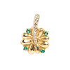Solid Gold Lucky Charm-Four Leaf Clover