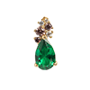 Vintage Inspired Pendants-Green Spinel Cabaret Cluster
