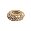 Bracelet Spacers-Dainty White Topaz Pave