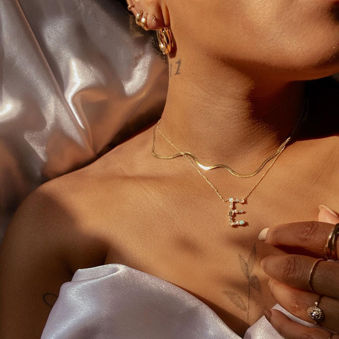 Opal Monogram Pendant