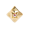 Solid Gold Lucky Charm-Paper Fortune Teller