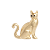 New! Halloween Superstitions -Gold Cat