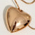 Solid Gold Flat Back Studs-Heart / Pair