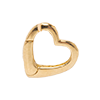 Solid Gold Perfect Start Charm Holder Necklace-Heart