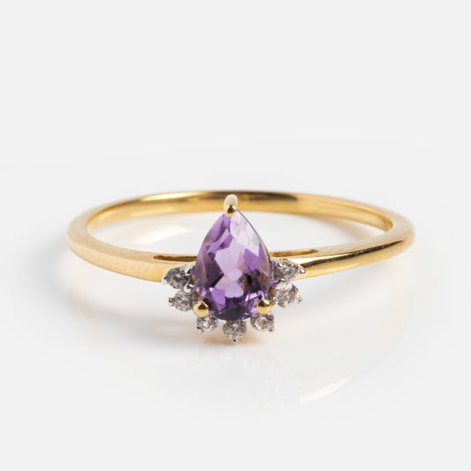 Solid Gold 2024 February Capsule Classic Amethyst Ring