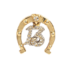 Solid Gold Lucky Charm-Lucky 13 Horseshoe