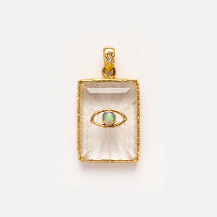 Opal Eye Amulet for Protection