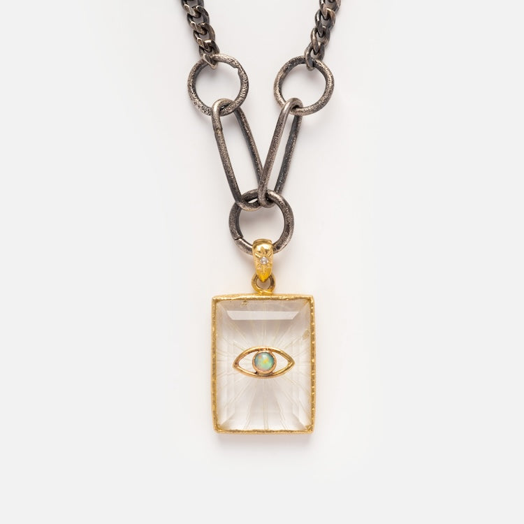 Opal Eye Amulet for Protection