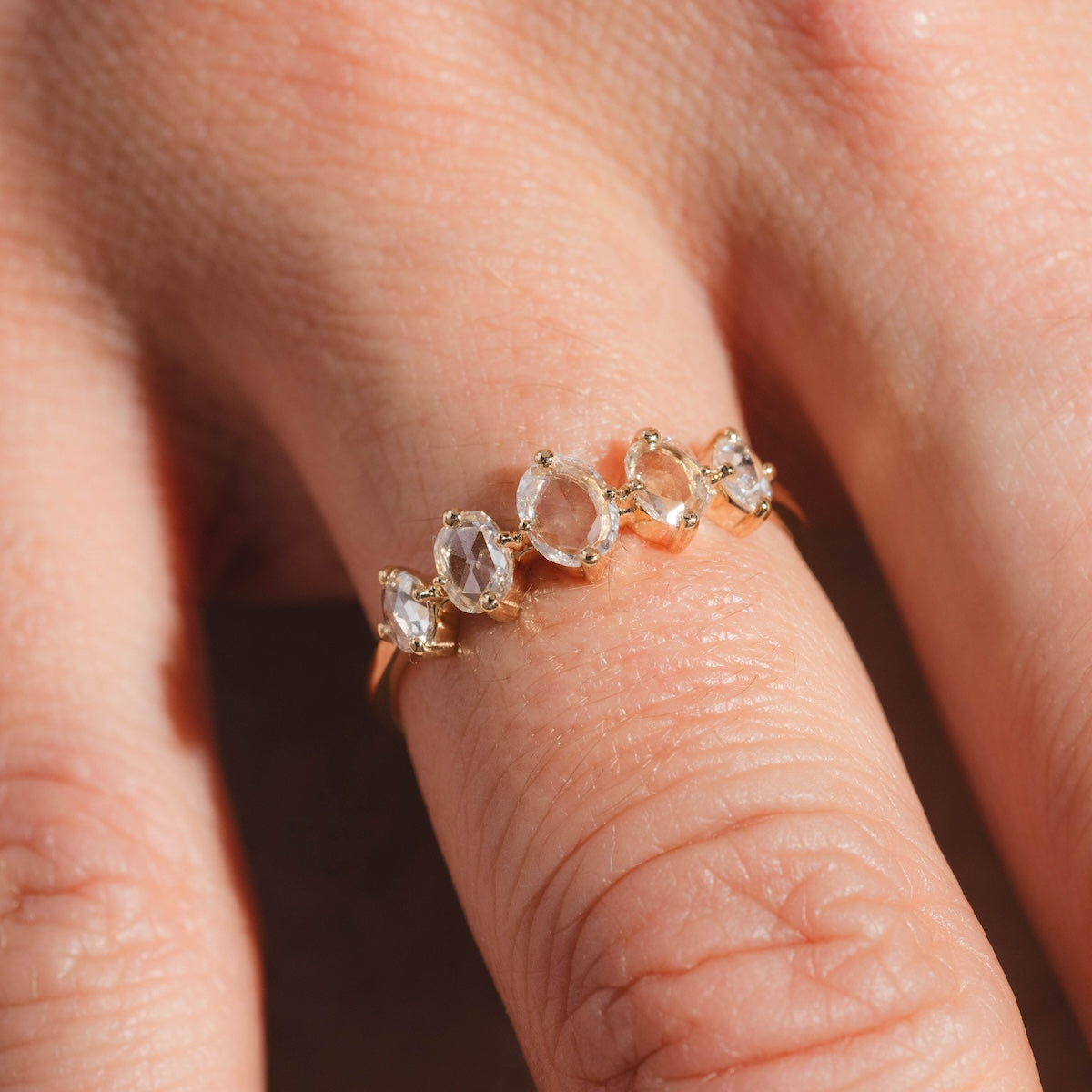 Nadine Ring with Rose Cut Diamonds