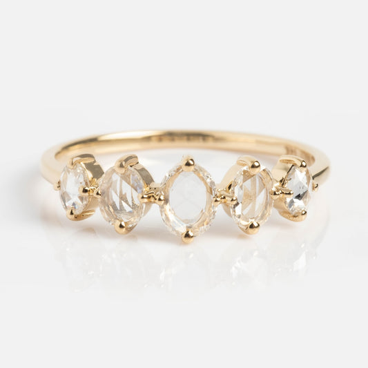 Nadine Ring with Rose Cut Diamonds