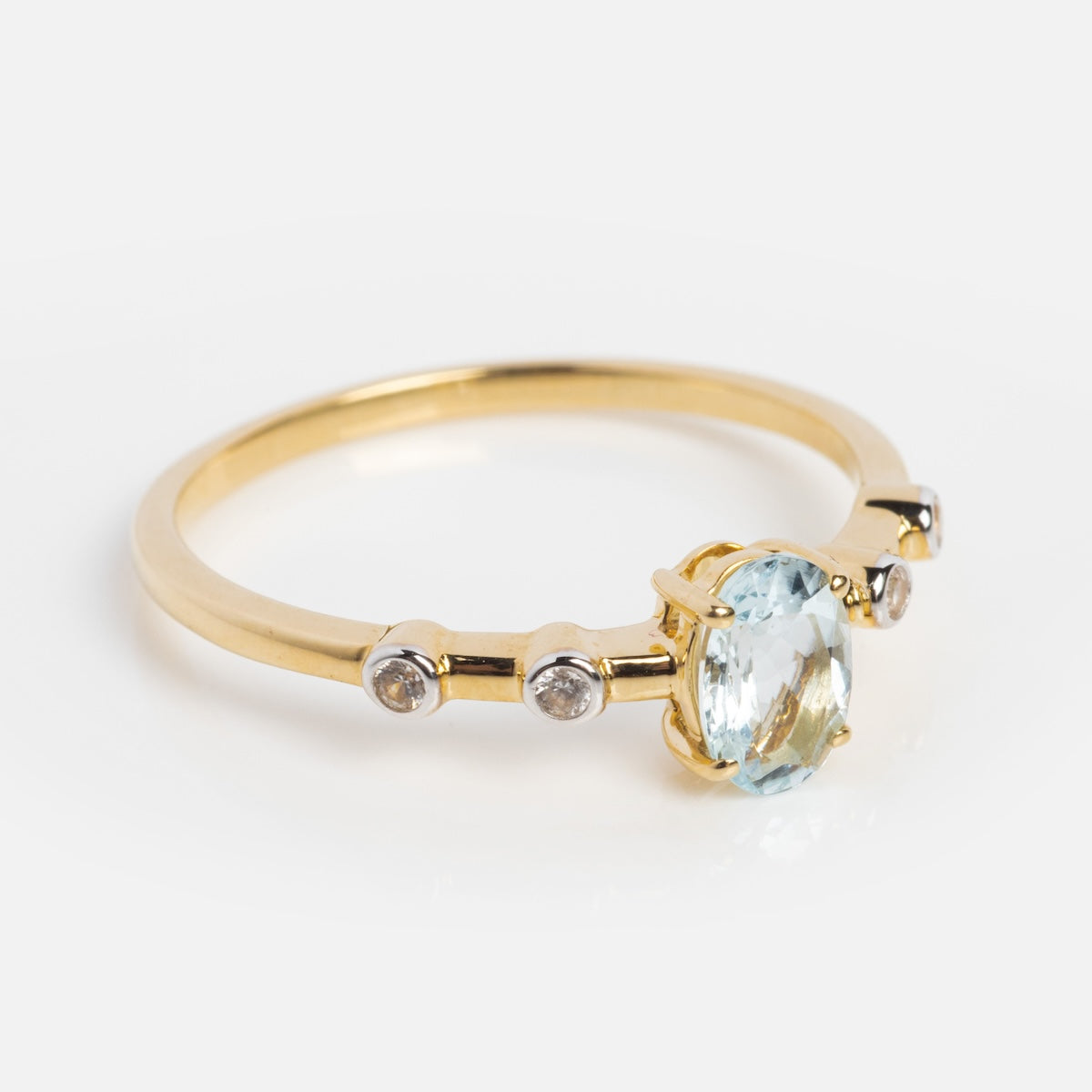 Solid Gold 2024 March Capsule Classic Aquamarine Ring