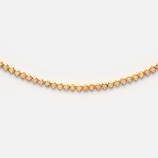 Opal Ombre Tennis Necklace