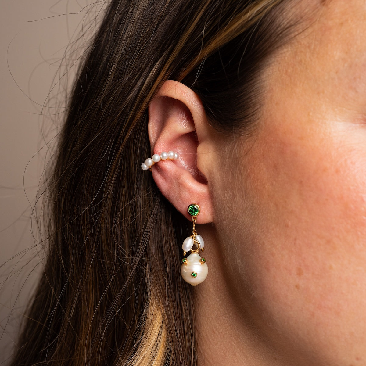Baroque Pearl Droplet Earrings