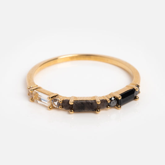 Solid Gold 2024 April Capsule Classic Ombre Diamond Band