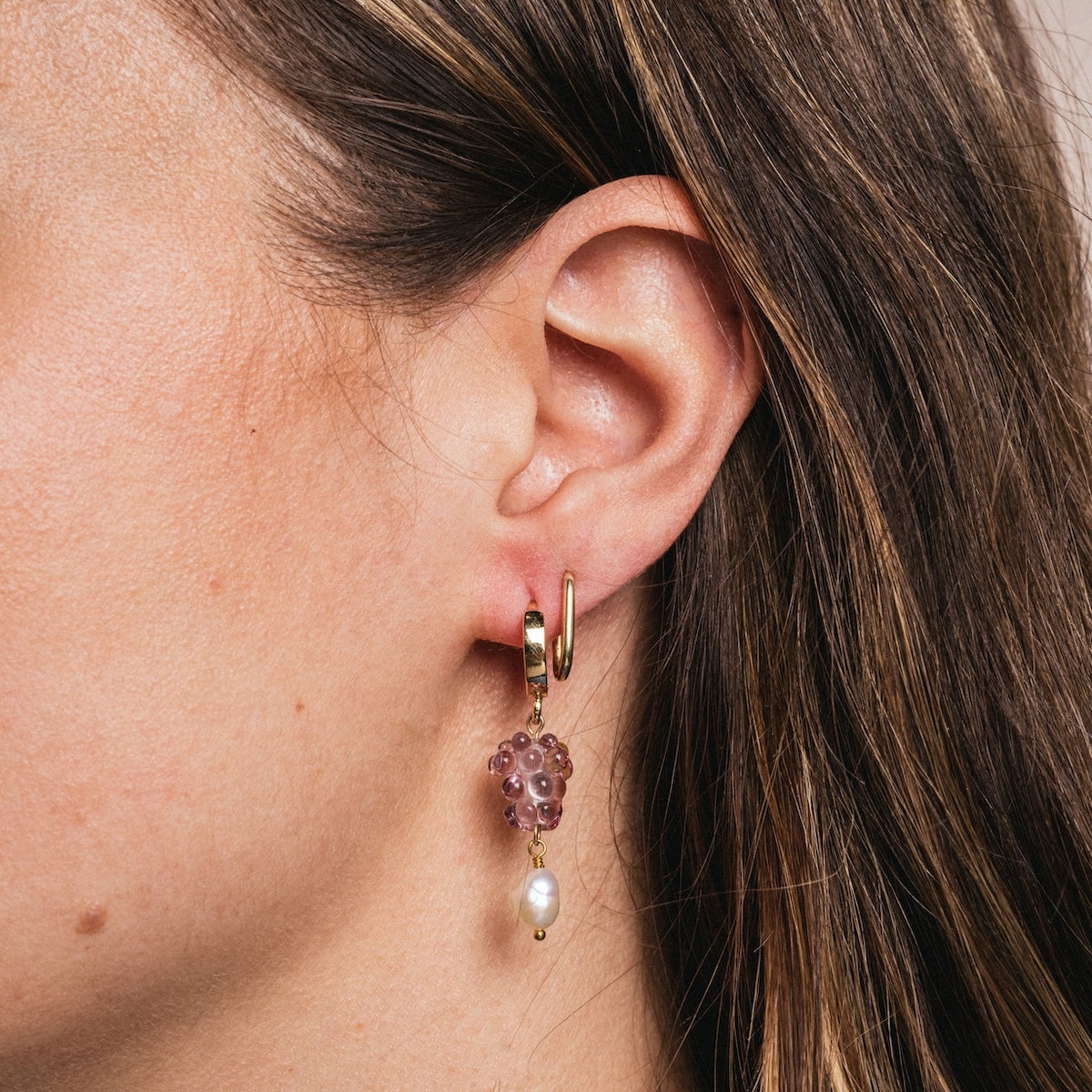 Grape BBs Earrings