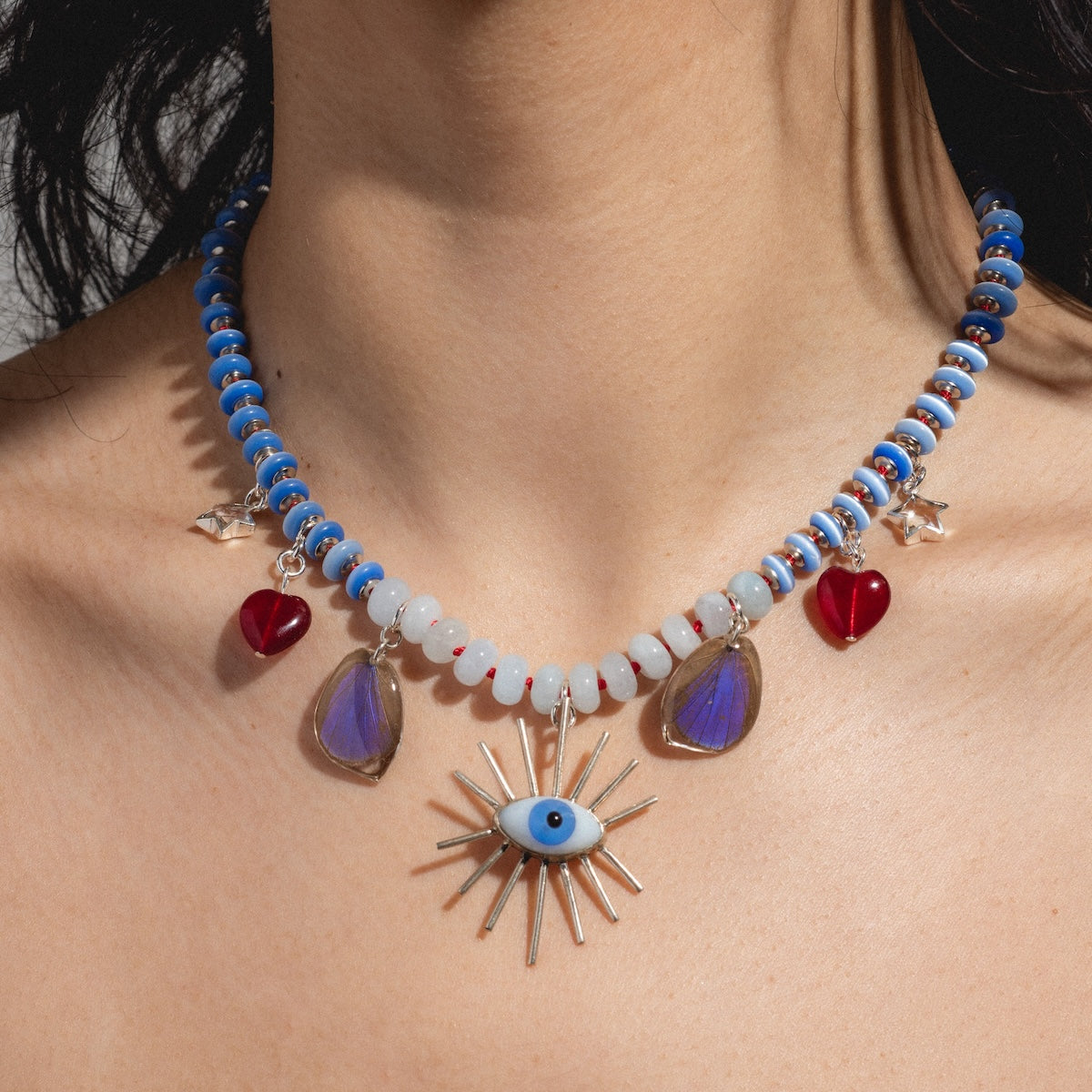 One of a Kind Eye Fly Necklace
