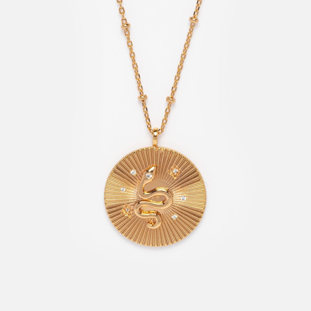 Mystic Serpent Coin Necklace