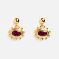 Zand Ruby Drop Earrings