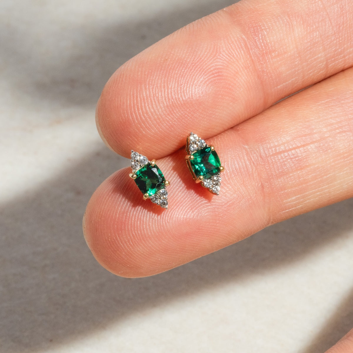 Solid Gold 2024 May Capsule Classic Emerald Studs