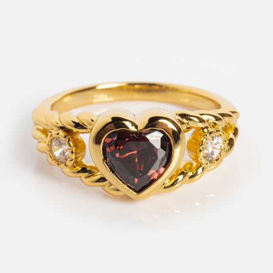 Bold Heart Statement Ring