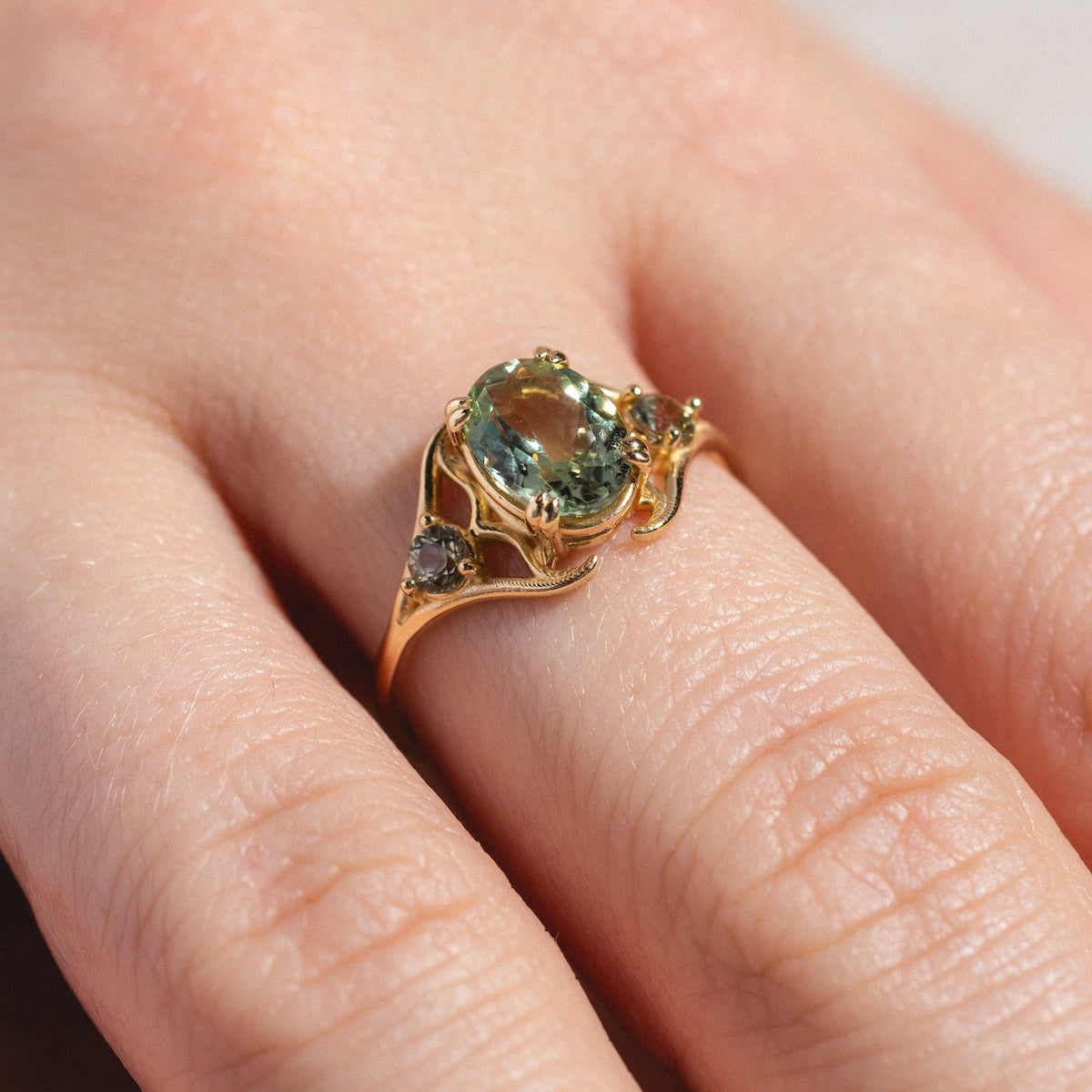 Clova Tourmaline Sapphire Ring