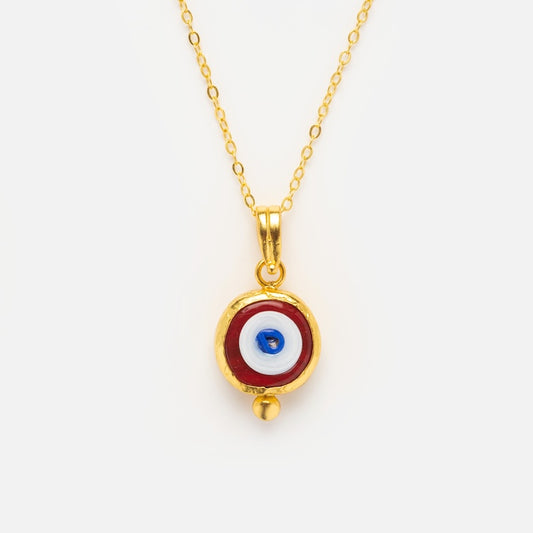 Cornicello Evil Eye Artisan Glass Pendant Necklace