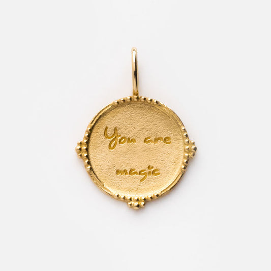 Solid Gold Coin Charm