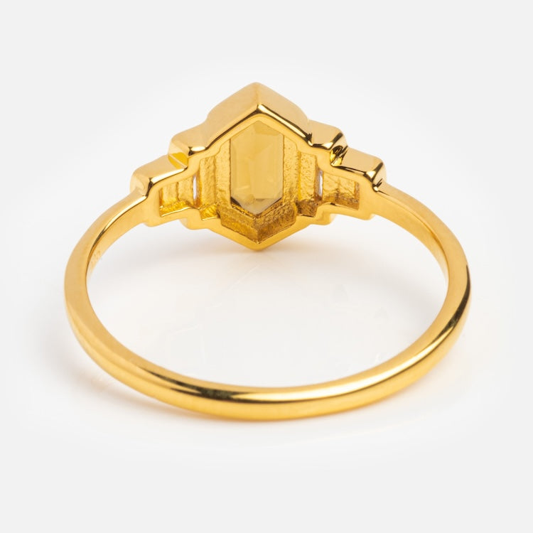 Champagne Deco Vintage Ring