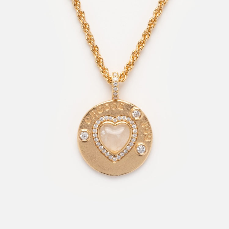 Joyful Heart Moonstone Necklace