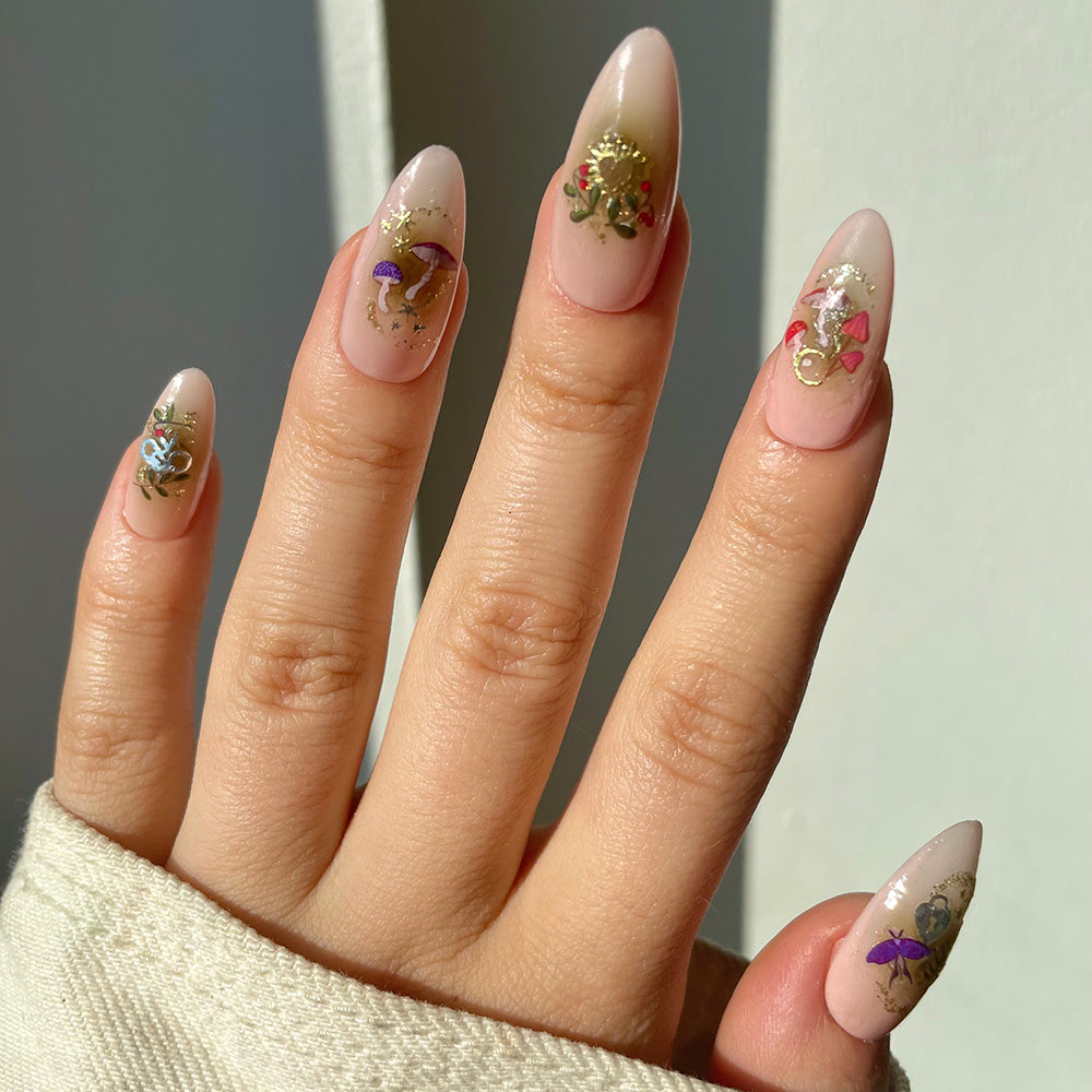 Glitter Star Nail Art Stickers