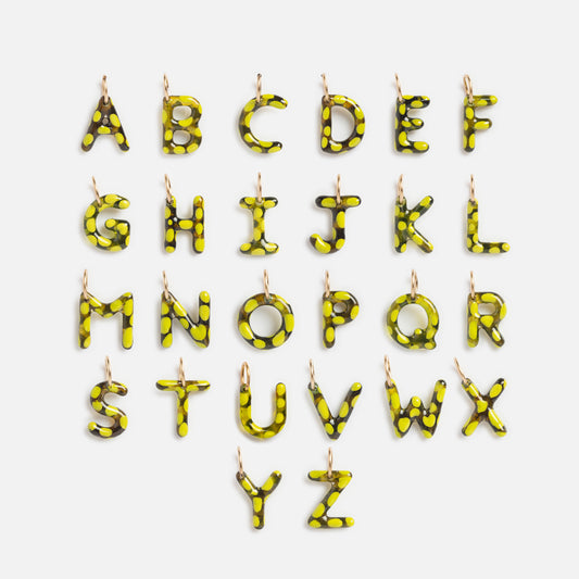Jelly Pickle Letter Charm
