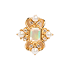 New! Vintage Inspired Pendants-Opal and Pearl Crown Jewel