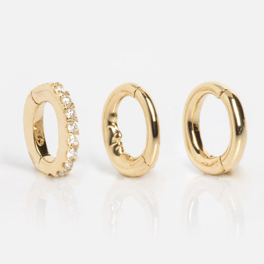 Solid Gold Ring Clip