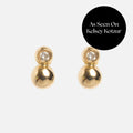 Solid Gold Diamond Dawn Ball Studs