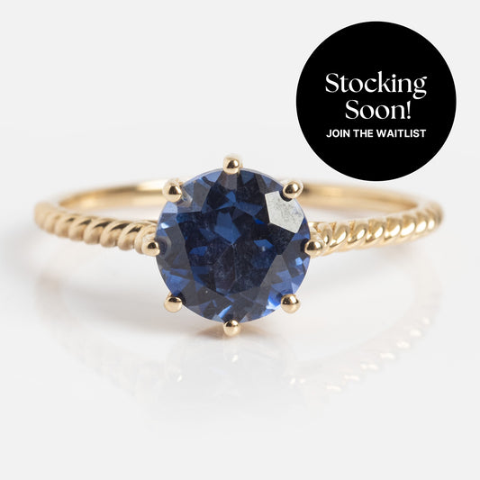 Solid Gold 2025 December Capsule Classic Tanzanite Statement Ring