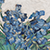 Vintage Inspired Pendant Charm-Blue Topaz Renaissance