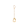 Add a Solid Gold Charm Clip-Triangle Clip With Extender