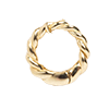 Solid Gold Perfect Start Charm Holder Necklace-Twisted Round